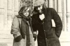 Ondřej a Johana Suchých v Moskvě 1984. Byla zima.